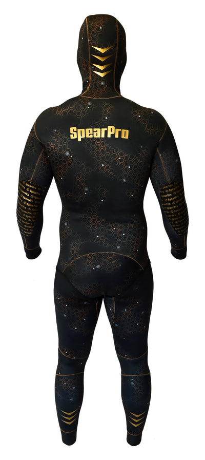 SpearPro Golden Cabrilla Mens Wetsuit - 5mm Titanium Lined