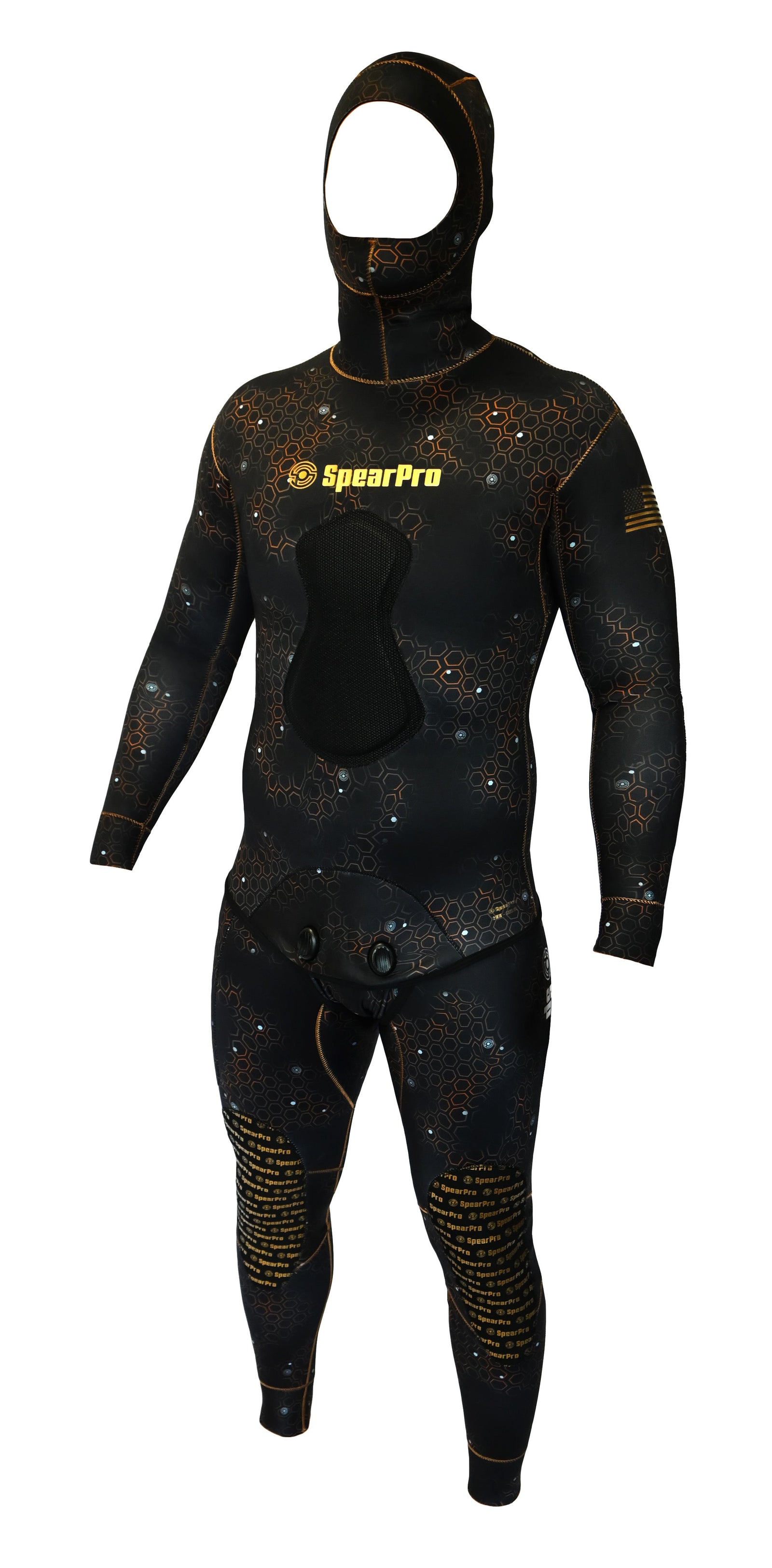 SpearPro Golden Cabrilla Mens Wetsuit - 5mm Titanium Lined