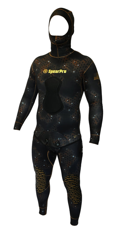 SpearPro Golden Cabrilla Mens Wetsuit - 7mm Titanium Lined