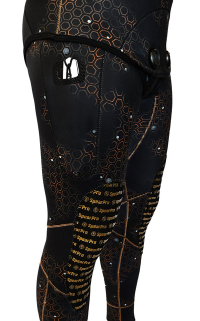 SpearPro Golden Cabrilla Mens Wetsuit - 3mm Titanium Lined