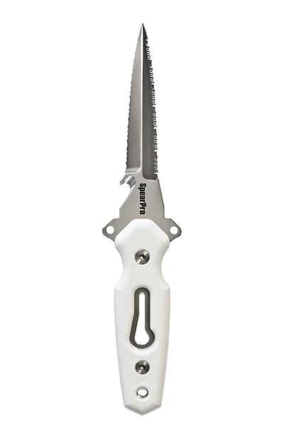 SpearPro Ranger GR Double Serrated 4.5" Stainless Steel Dive Knife Polished
