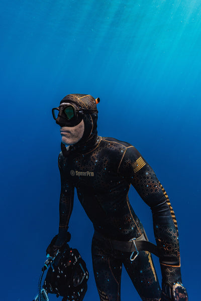 SpearPro Golden Cabrilla Mens Wetsuit - 7mm Titanium Lined