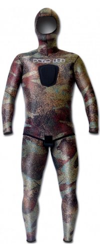 PoloSub Lined Open Cell Brown Camo Mens Wetsuit 2.5mm