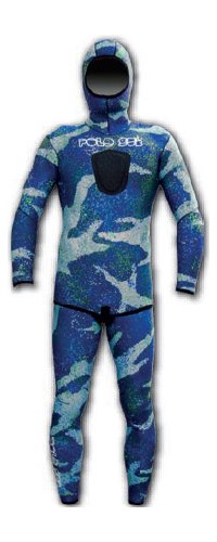 PoloSub Lined Open Cell Blue Camo Mens Wetsuit 2.5mm