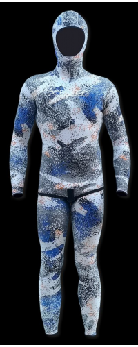 PoloSub DOUBLE LINED Snow Camo Men's Wetsuit 2.5mm