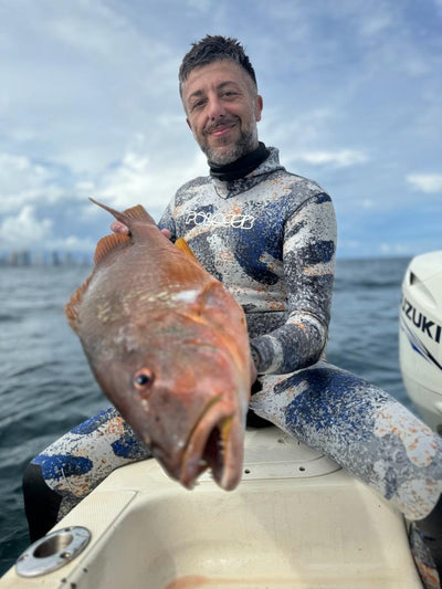 PoloSub Lined Open Cell Snow Camo Men's Wetsuit 5.5mm