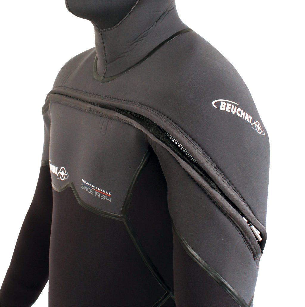 Beuchat Med C-Zip man Overall 8/7mm semi dry suit - American Dive Company