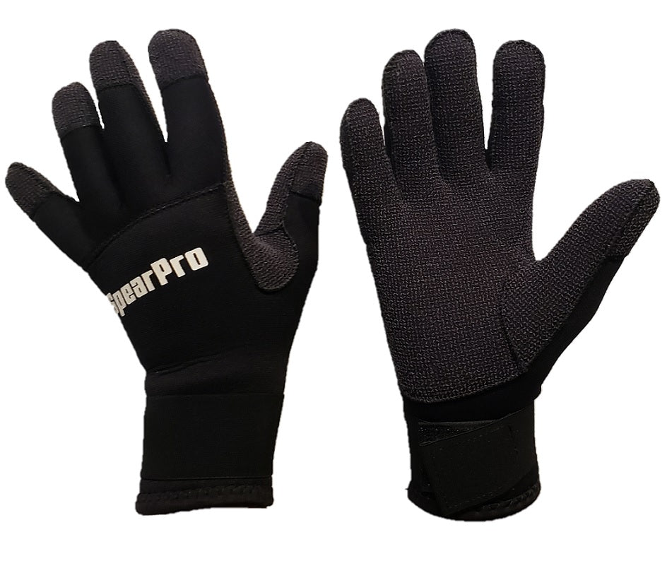SpearPro Rock Kevlar 3mm dive gloves   (Velcro Straps)